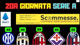 ⚽Pronostici calcio scommesse Serie A 20A giornata 202324🏆 scommesse scommessesportive seriea [upl. by Adnoel]