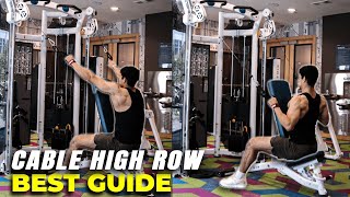 How to Cable High Row  STEP BY STEP GUIDE  Dual Cable Chest Supported High Row [upl. by Ikkin486]