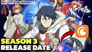 Log Horizon Season 3 Hindi Dubbed Release Date  Log Horizon Season 3 in Hindi  Crunchyroll IN [upl. by Kronfeld]