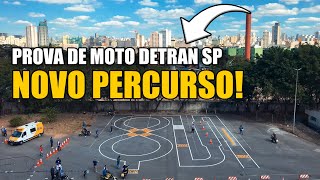 Prova de moto Detran São Paulo  NOVO PERCURSO [upl. by Ellimak]