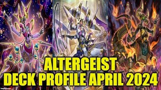 ALTERGEIST DECK PROFILE APRIL 2024 YUGIOH [upl. by Akinek481]