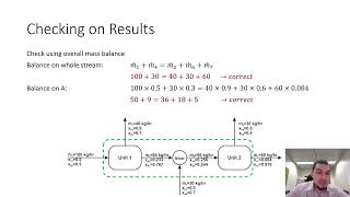 Mass balance in English  29  Mass balance on multi unit systems [upl. by Goodman]