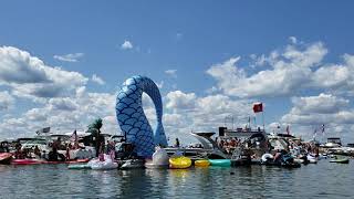 Raft off 2019 Lake Saint Clair Ontario Michigan [upl. by Aiuqet]