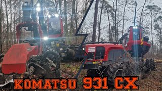 4K Komatsu 931XC Harvester 🌲 Gigant im Wald🌲 Durchforstung  Forstbetrieb [upl. by Sutherland]