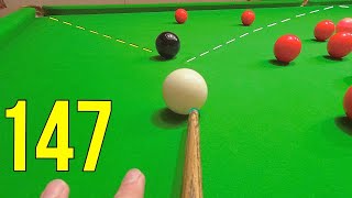 Snooker 147 HeadCam POV [upl. by Michaela458]