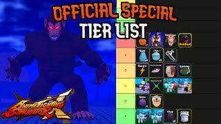 Anime Fighting Simulator X Special Tier List  Best Special Anime Fighting Simulator X Roblox [upl. by Beauvais505]