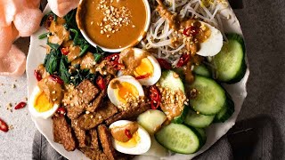 Gado Gado Indonesian Salad with Peanut Sauce [upl. by Eramal89]