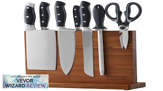 VEVOR Magnetic Knife Block 12 inch Home Kitchen Knife Holder Double Sided Review [upl. by Aidne]