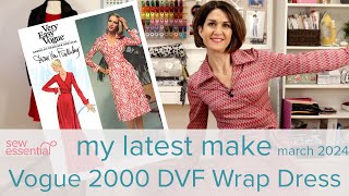 My Latest Make  the DVF wrap dress [upl. by Akinor]