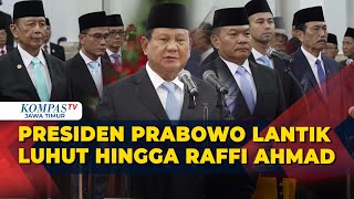 Full DetikDetik Presiden Prabowo Lantik Luhut Wiranto amp Raffi Ahmad Sebagai Penasihat Khusus [upl. by Egroeg]