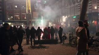 Amsterdam New YeAR 2020 Misty Fireworks Celebration walk [upl. by Chance385]