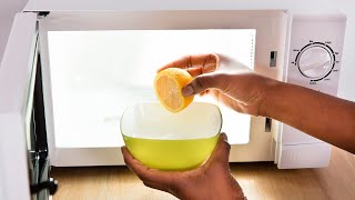 How to Clean Your Microwave with Lemon and Vinegar [upl. by Ahsiekal]