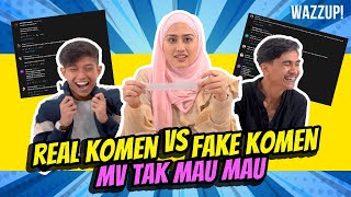 Real Komen Vs Fake Komen MV Tak Mau Mau  Aidilia Hilda Reedzwann Haikal Farid [upl. by Nohtahoj]