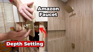 Amazon Rain Shower Faucet Install  Start to Finish [upl. by Darryl]