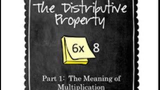 The Distributive Property of Multiplication Part 1 [upl. by Krahling]