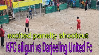 excited panelty shootout KFC siliguri vs Darjeeling United FC Glenburn champions Trophy season 1 [upl. by Eigna]