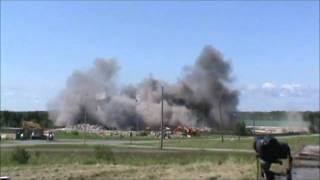 Loring Air Force Base Implosion Limestone Maine 8132011 [upl. by Premer]