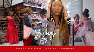 VLOGMAS DAY 3  BREAKDOWN OUT OF NOWHERE  ITS OFFICIAL I NEED GLASSES amp CHEERING JOURNIE UP [upl. by Boehike762]