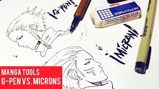 Difference Inking with GPens Vs Microns [upl. by Anul735]