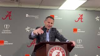 Alabama Basketball Coach Nate Oats Postgame Press Conference McNeese State [upl. by Adnuhsor]