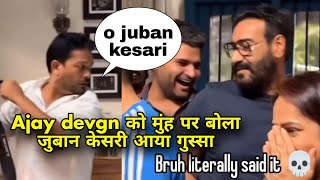 Ajay devgn prank with cameraman Camera man call Ajay devgn juban kesari Ajay devgn angry [upl. by Richmond672]