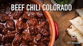 Slow Cooker Chili Recipe Beef Chili Colorado [upl. by Kristan]