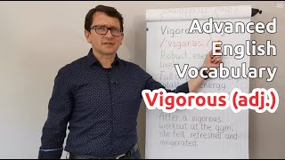 Vigorous adj  Advanced English Vocabulary  One Minute Videos [upl. by Jean-Claude]