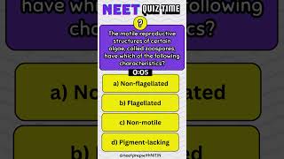 Question 6  PLANT KINGDOM  algae  biology  NEET 2025 neetexampreparation neetbiologyquiz [upl. by Anniala]