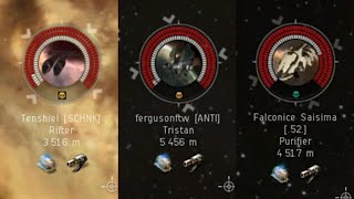 Lenais Solo PvP 6  Catalyst vs Rifter vs Tristan Purifier  EVE Online [upl. by Ymarej205]