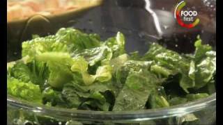 Healthy Recipes low cal Lemony Romaine Salad Crusty Croutons 5 Ingredient Fix easy quick to make [upl. by Arvo]