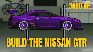 BUILDING A 3000 HP NISSAN GTR ON PIXEL CAR RACER [upl. by Ahsyt]