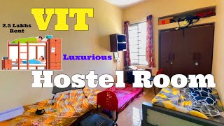 Most Premium Hostel Room in My College  Hostel Room Tour of VIT AP [upl. by Annabelle805]