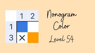 Nonogram Color  Level 54 [upl. by Alegnaoj521]