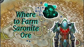 Where To Farm Saronite Ore WoW WotLK Classic Shadowlands Gold Making Guide [upl. by Dawn]