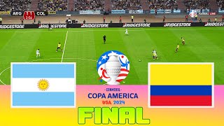 ARGENTINA vs COLOMBIA  Final Copa America 2024  Full Match All Goals  Football Match [upl. by Kalila646]