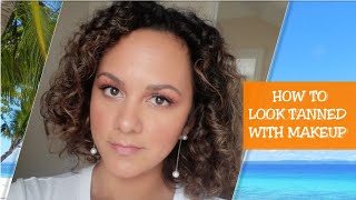 How to look tanned with makeup  ENGLISH amp ESPAÑOL  Instagram Live Tutorial  Makeup By Design [upl. by Nyrehtak]