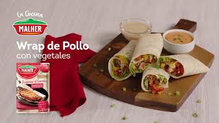 Receta Wrap de Pollo con Vegetales [upl. by Teirrah]