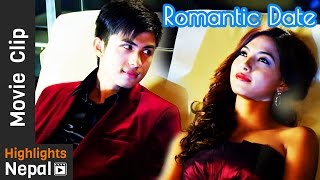 Romantic Date Night  DREAMS Nepali Movie Clip  Anmol KC Samragyee Rajya Laxmi Shah [upl. by Erika]