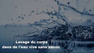 Lavage du corps à leau vive sans savon [upl. by Meredithe]