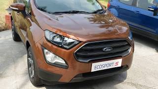 2018 Ford Ecosport S Ecosport Signature walkaround in Hindi  MotorOctane [upl. by Karolina241]