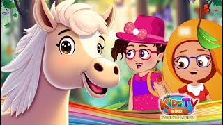 Chal Mere Ghode 🌟  Lal Tamatar  Lalaji Ne Kela Khaya  Hindi Balgeet  Nursery Rhymes For Kids [upl. by Ovatsug]