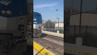 Amtrak California Zephyr arriving in Mount Pleasant IA [upl. by Wylie]