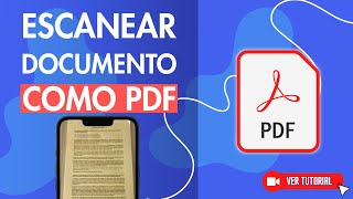 Cómo ESCANEAR un DOCUMENTO y ENVIARLO en Formato PDF por WhatsApp Con el Móvil 📲 [upl. by Boycey998]