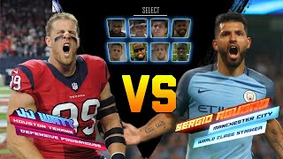 JJ Watt vs Sergio Aguero  Game Recognize Game  NFL vs Premier League [upl. by Lark882]