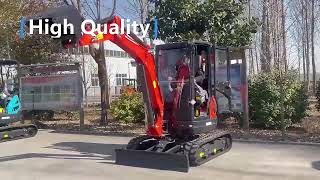 2500kg Micro Excavator Deflection Boom Mini Digger for Construction Work Home Use [upl. by Kristine]