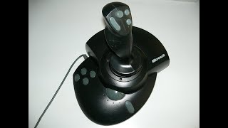 Microsoft Sidewinder Force Feedback testing with Necrowares GamePort Adapter [upl. by Mirna]