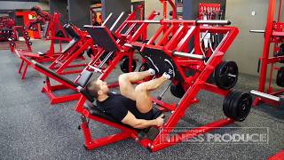 Leg Press Machine 3D  45 degree  PLATE LOADED [upl. by Boesch593]