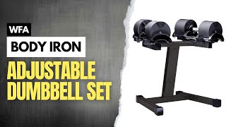 Body Iron Adjustable Dumbbell Set [upl. by Nauqram]