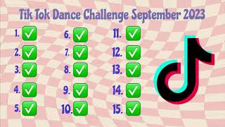 TIK TOK DANCE CHALLENGE SEPTEMBER 2023 [upl. by Laris]