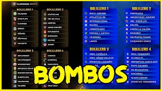 SALIERÓN LOS BOMBOS DE LA LIBERTADORES Y SUDAMERICANA  CUARTOS DE LA CHAMPIONS Y EUROPA LEAGUE [upl. by Guntar873]